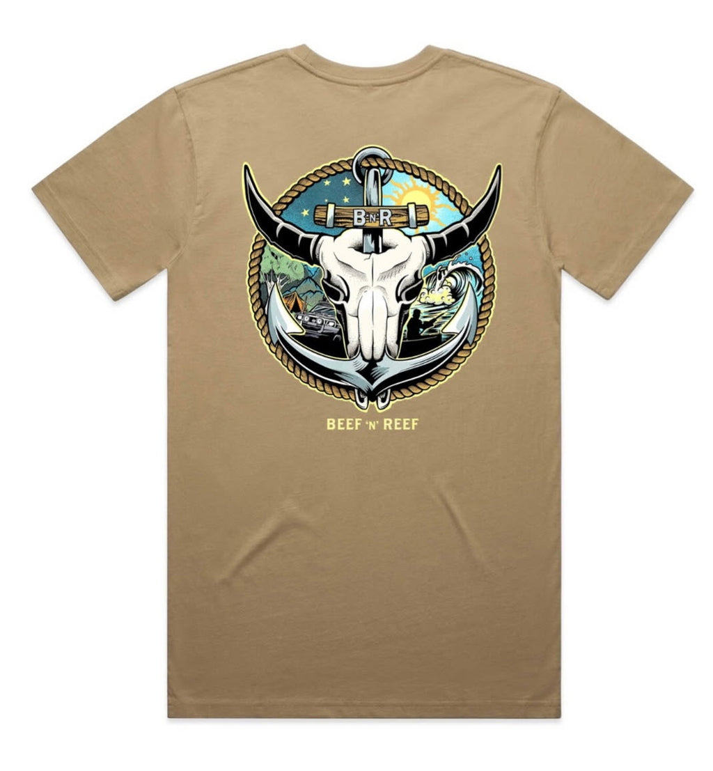 Mens T2A Tee - Sand