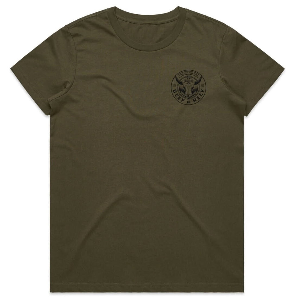 Ladies T2A Tee - Army Green
