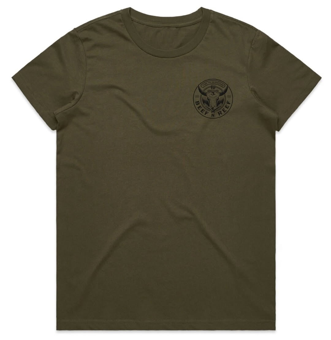Ladies T2A Tee - Army Green